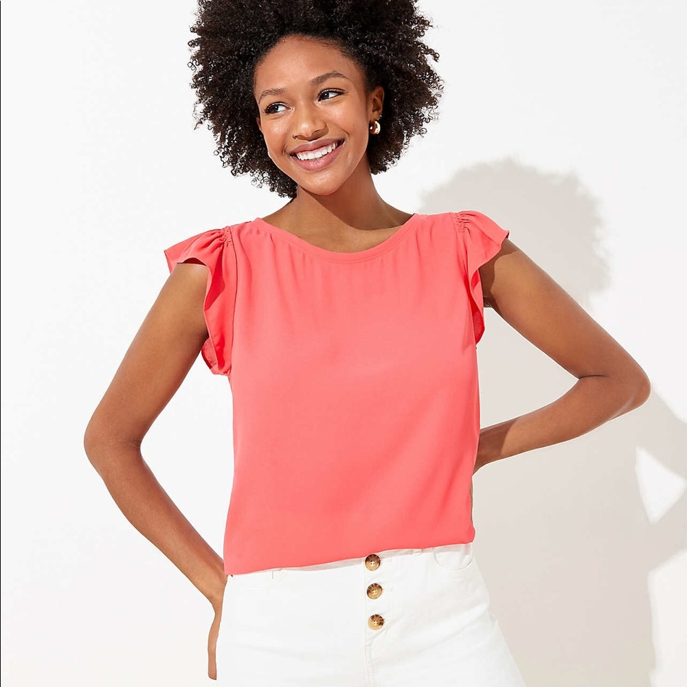 🆕LOFT | Ruffle Sleeve🌺Blouse